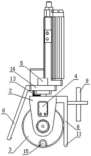 Filmy material stripping and bonding device and using method
