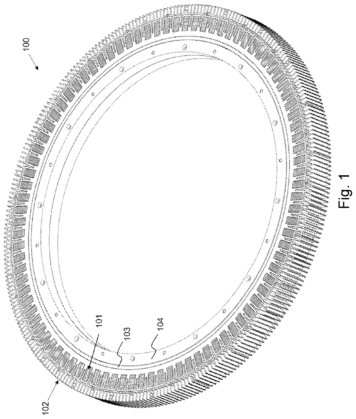 Axial flux machine and method for the manufacturing thereof