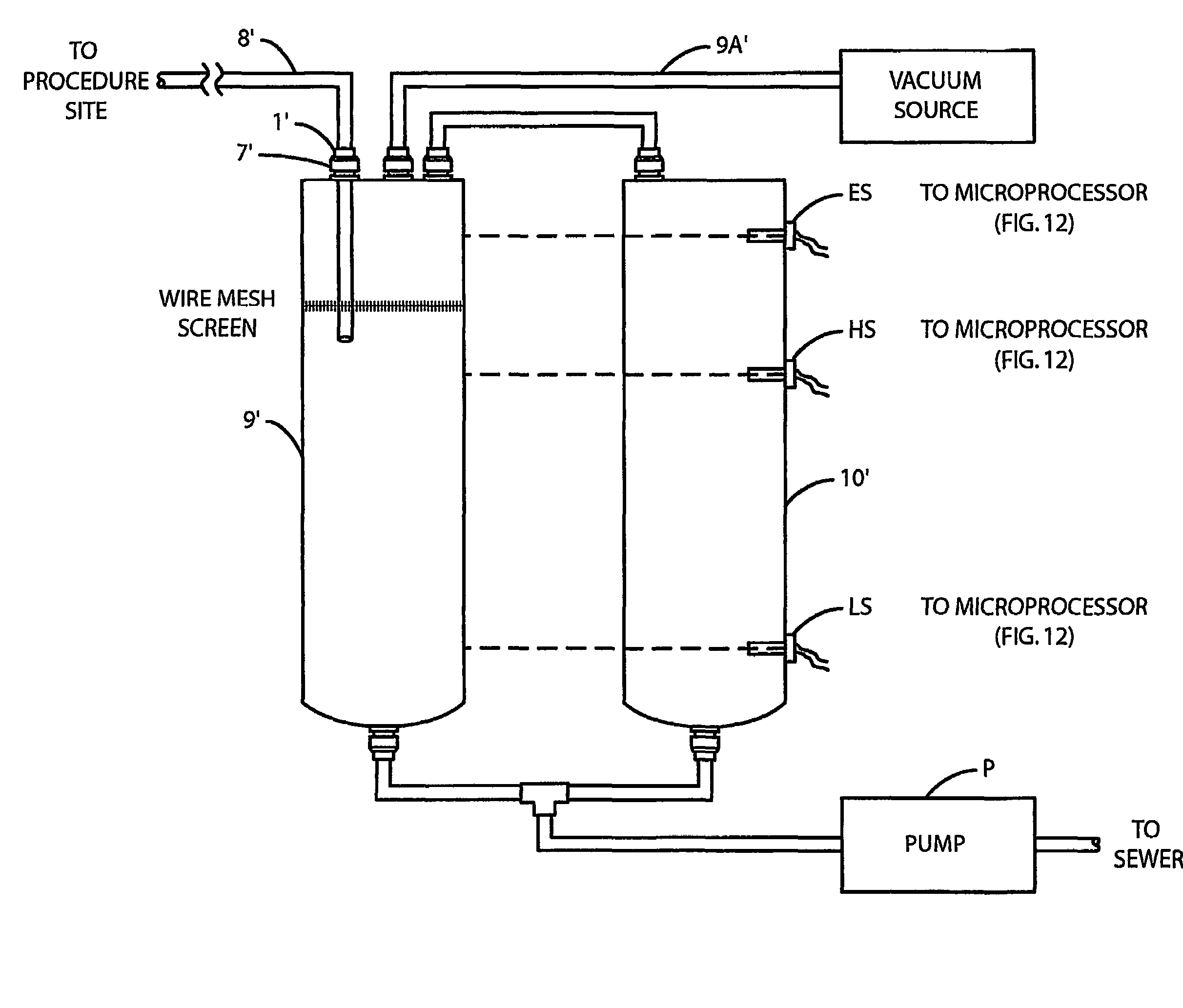 Method and apparatus for disposing of liquid surgical waste for protection of healthcare workers
