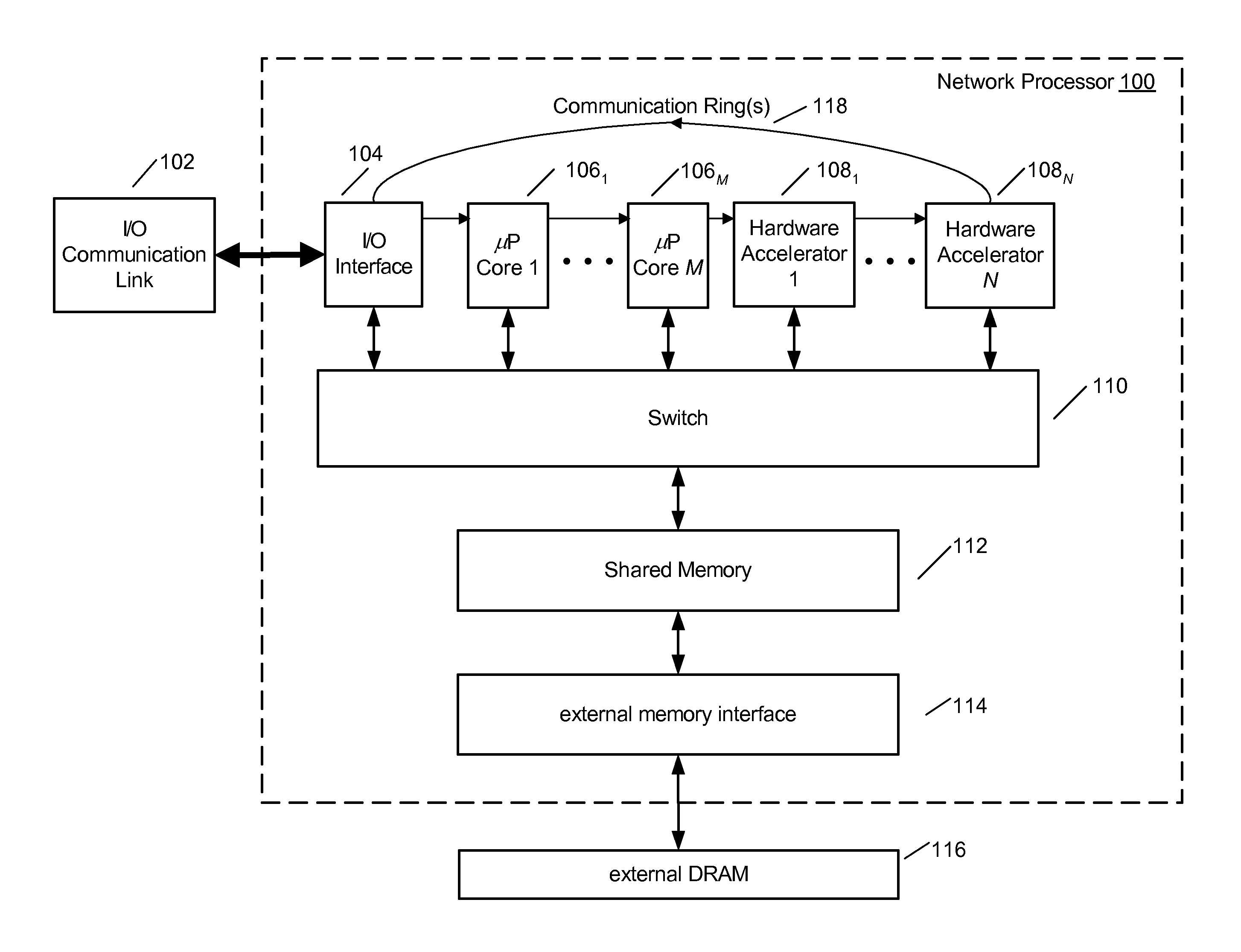 Dynamic updating of scheduling hierarchy in a traffic manager of a network processor