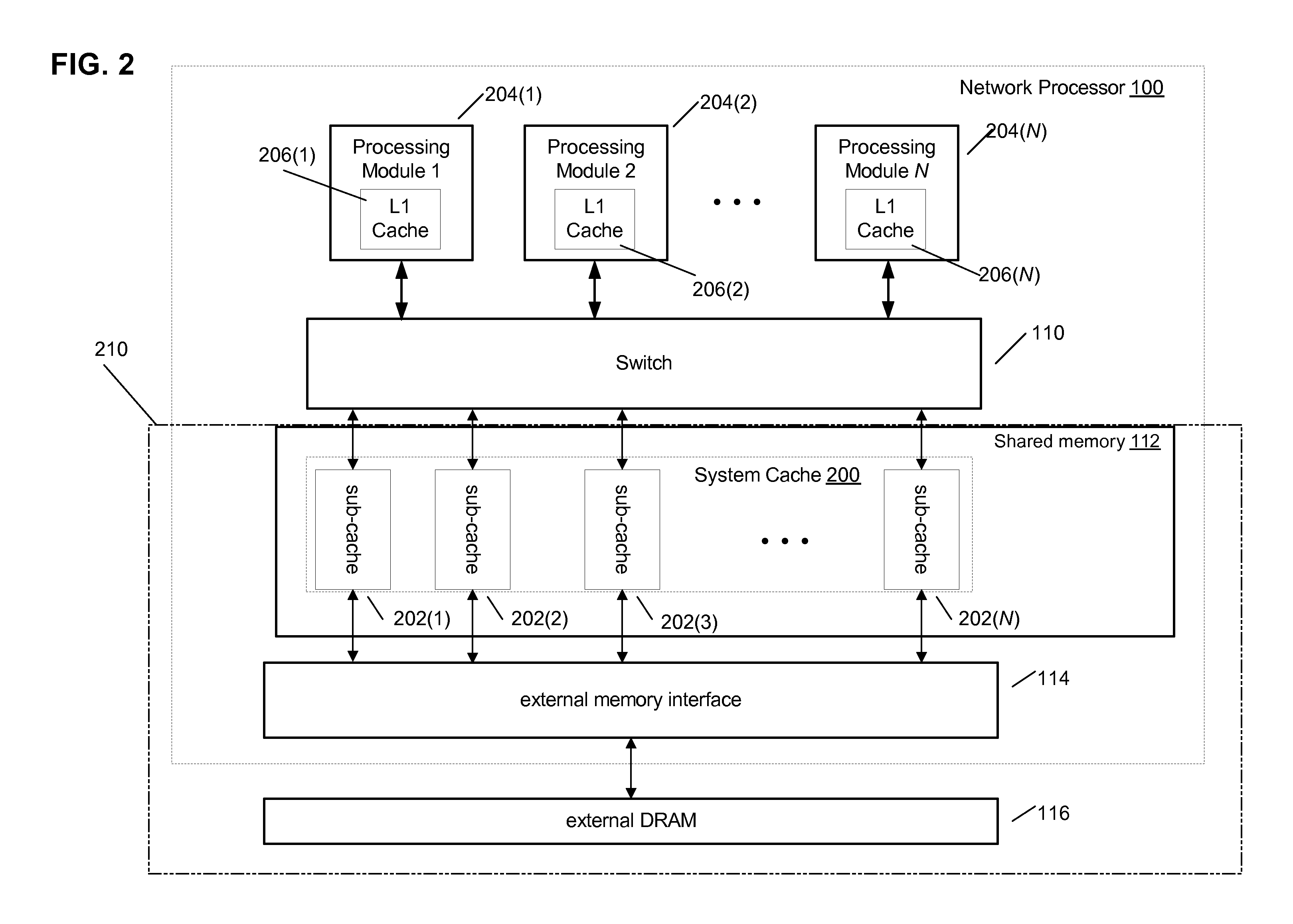 Dynamic updating of scheduling hierarchy in a traffic manager of a network processor