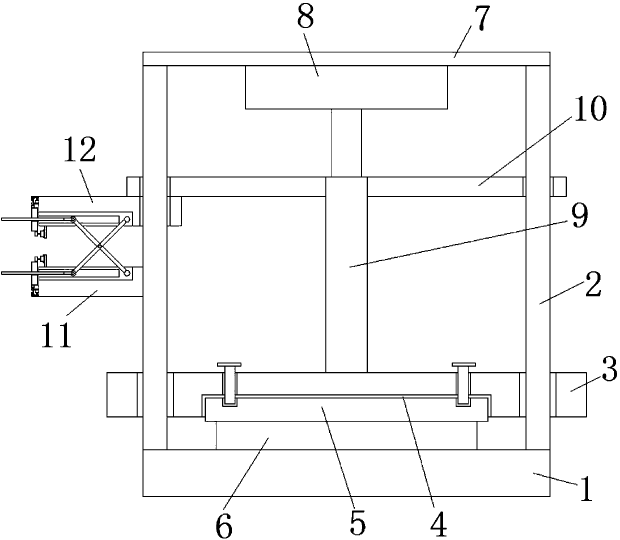 Guiding mechanism for hardware stamping die