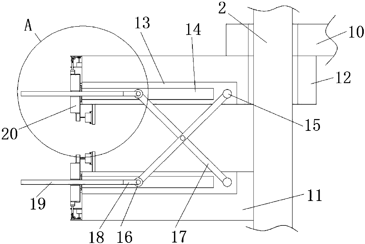 Guiding mechanism for hardware stamping die