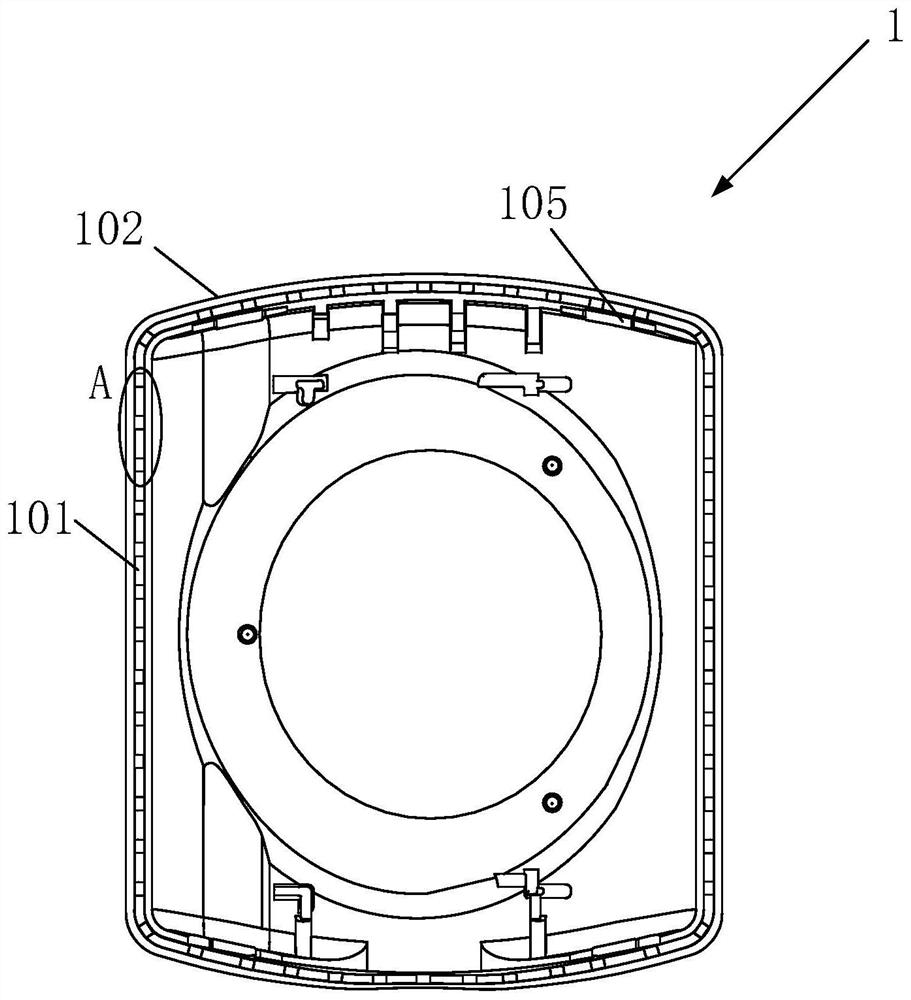 A kind of LED lamp housing and sealing method thereof