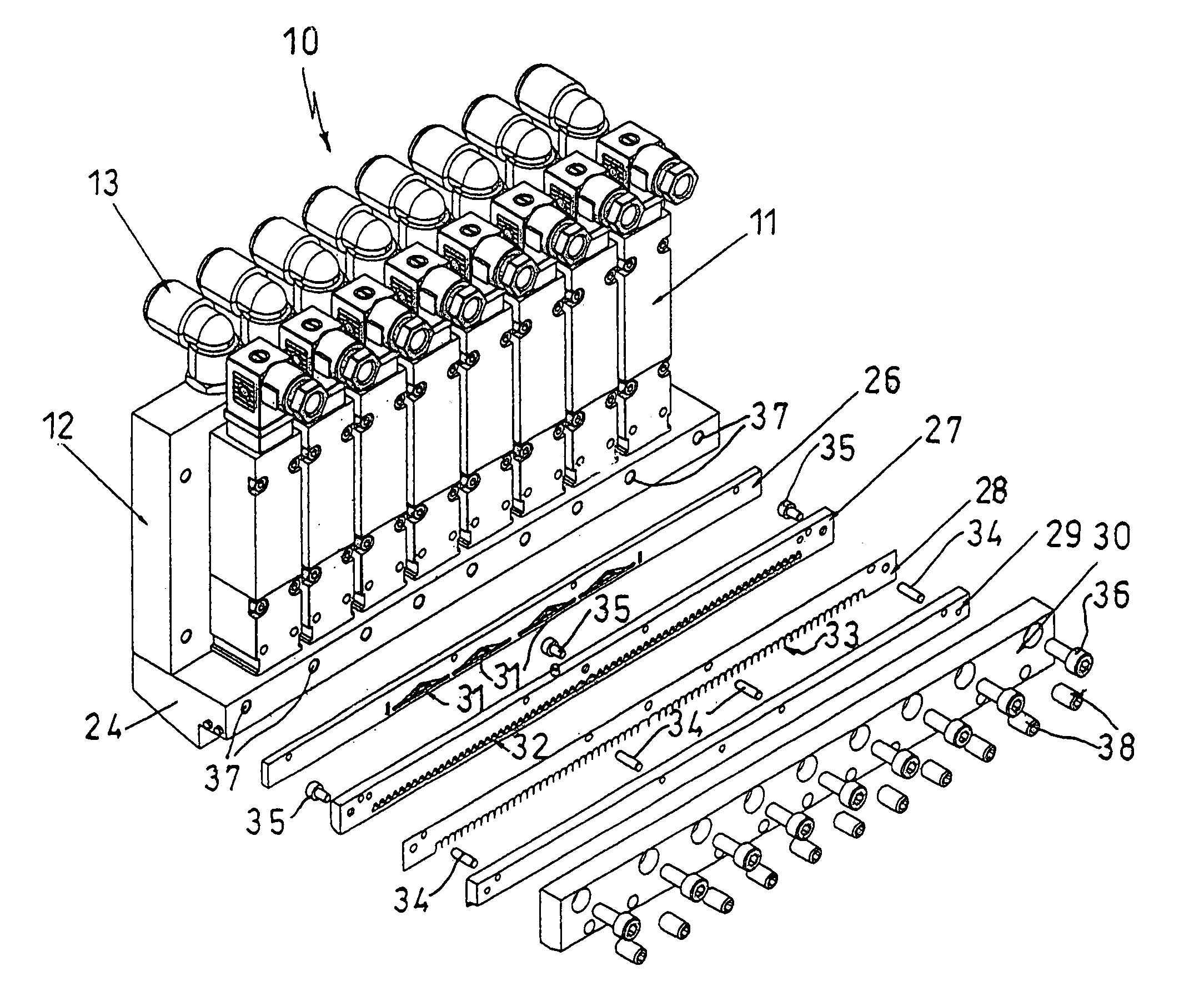 Device for surface coating of viscose media