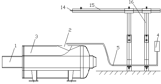 Horizontal flow-opening igniting device