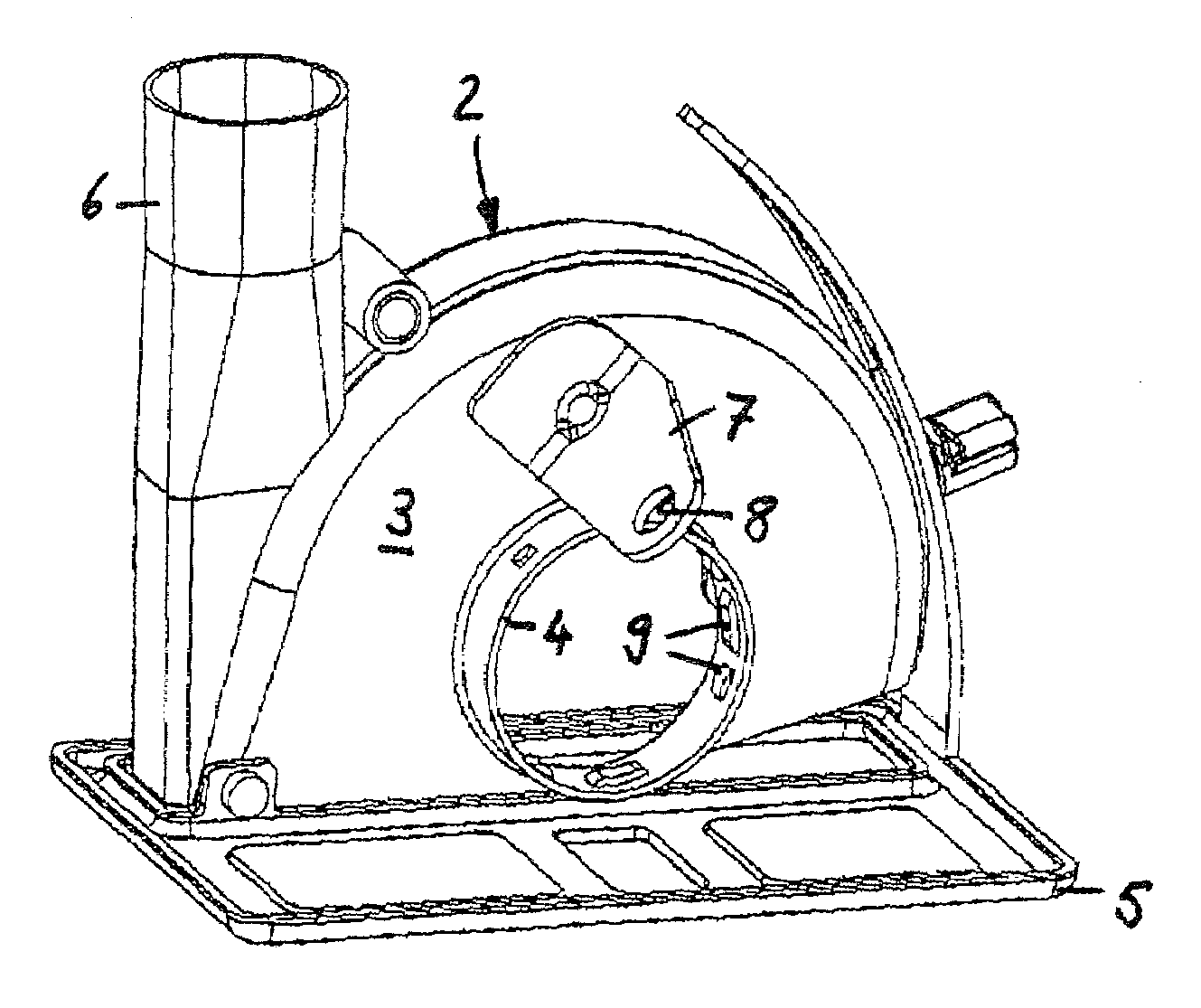 Handheld power tool with a guard hood