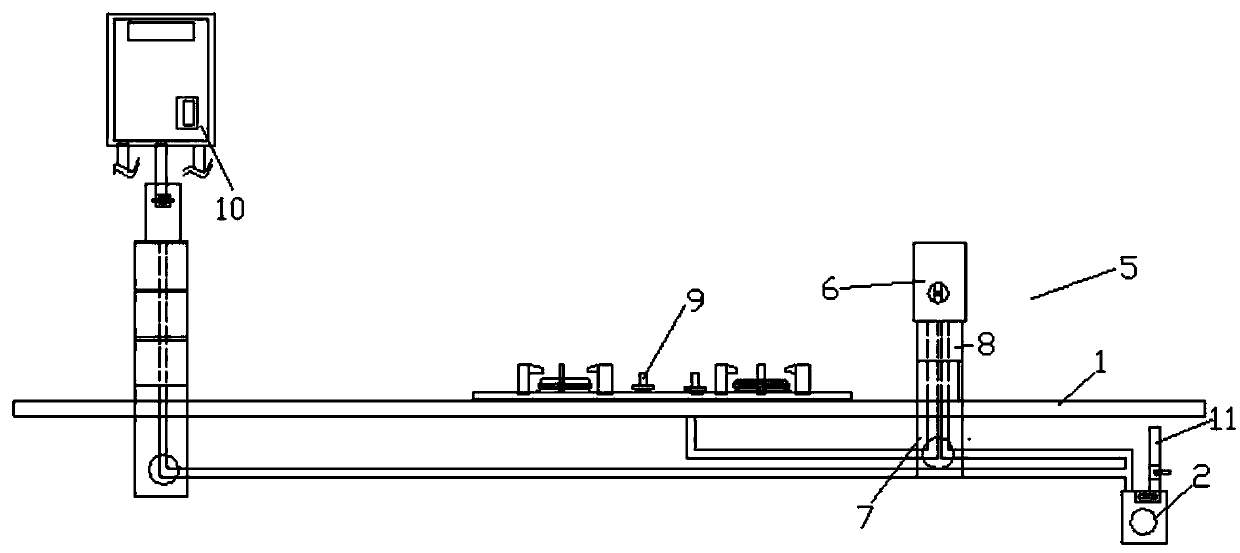 Gas pipeline embedding system and method