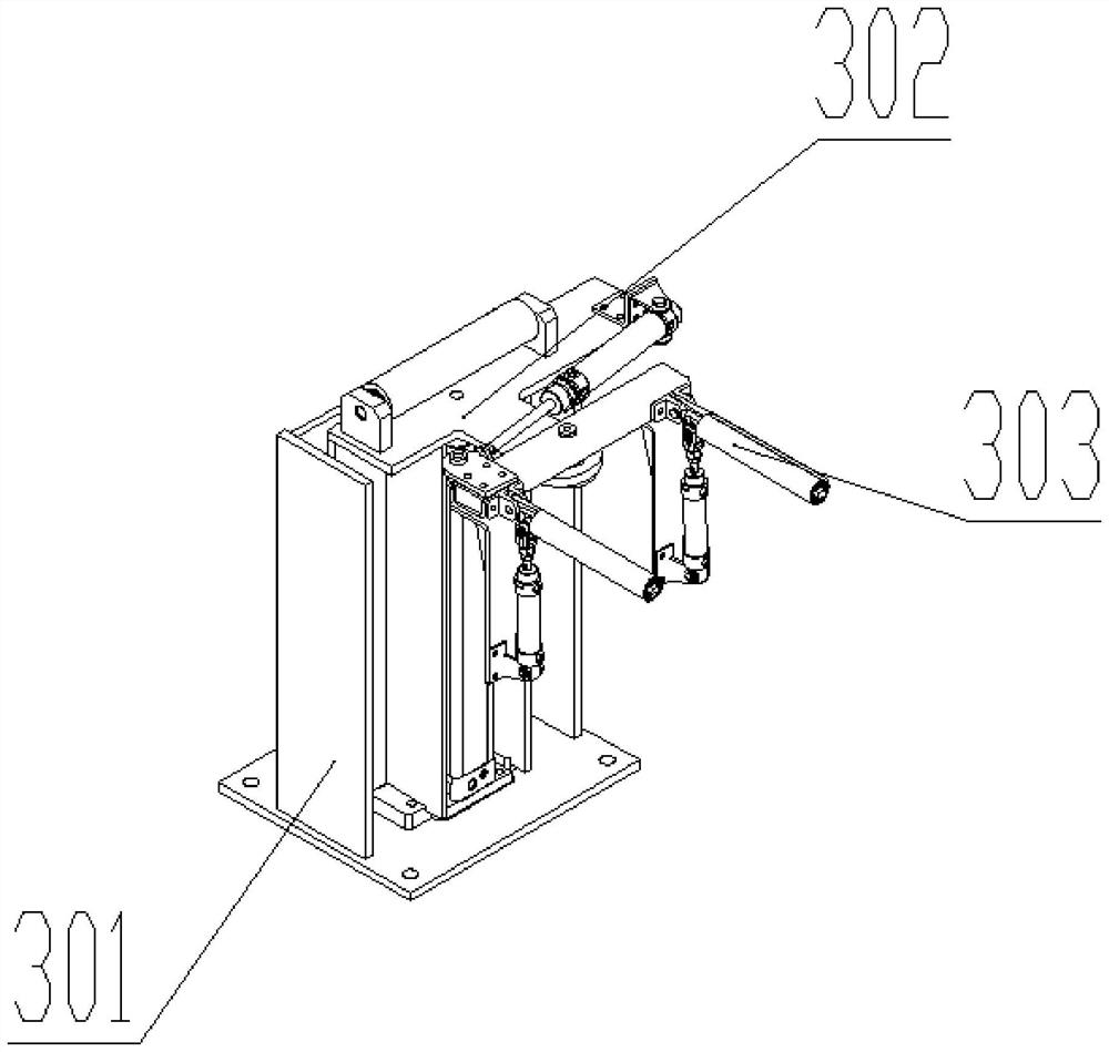 Centering and jacking device for short-stroke pipe