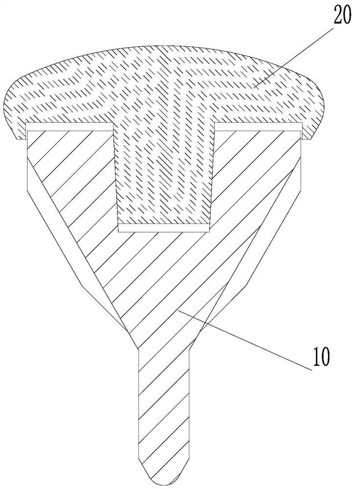 Replacement prosthesis of half hip joint and surgical tool