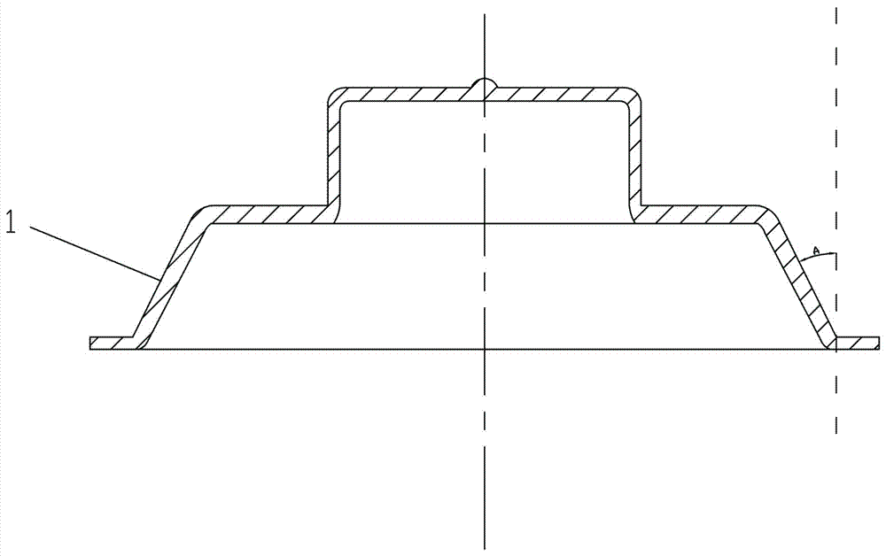 Processing method of stainless steel positive electrode cap for zinc-manganese battery