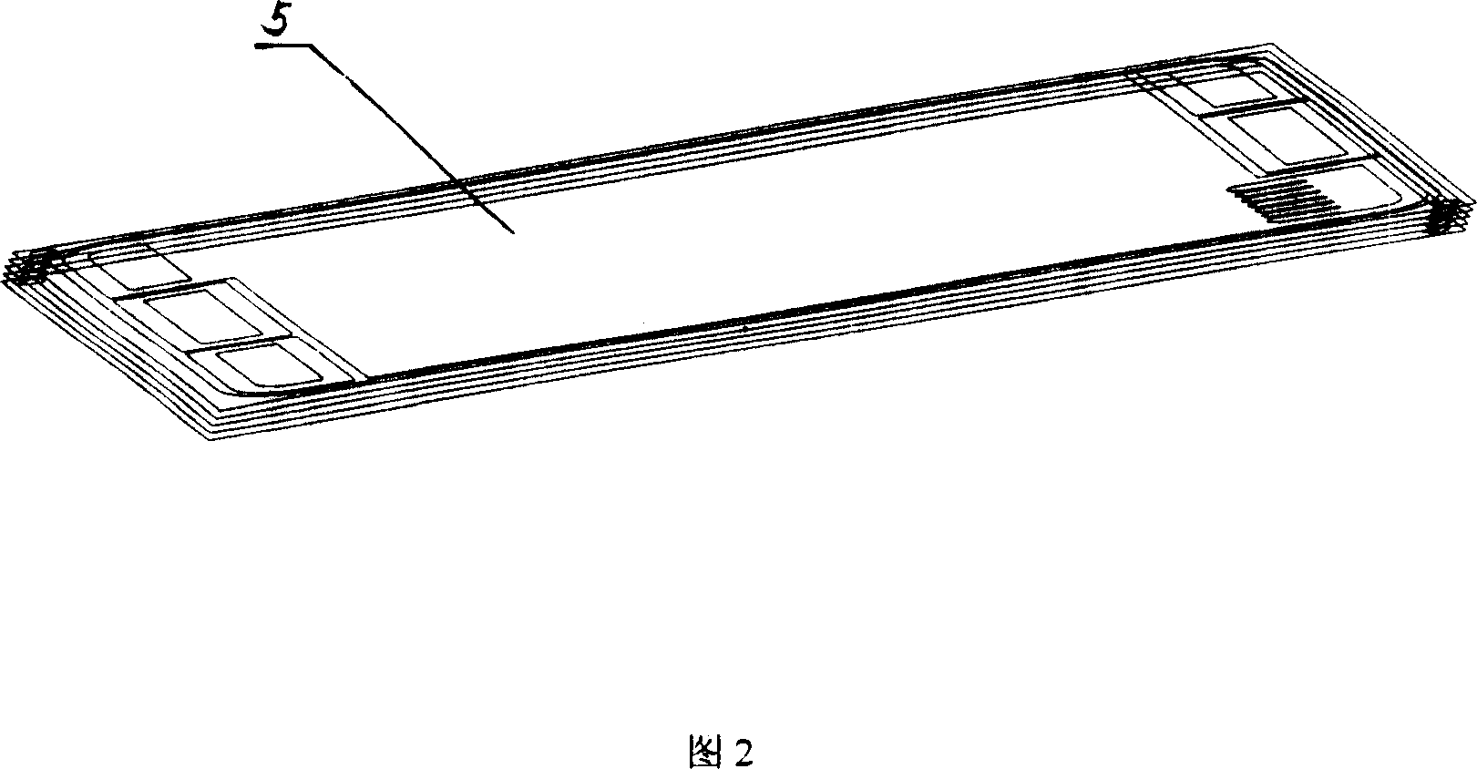 Metal bipolar plate used for proton exchange film fuel cell and preparative method