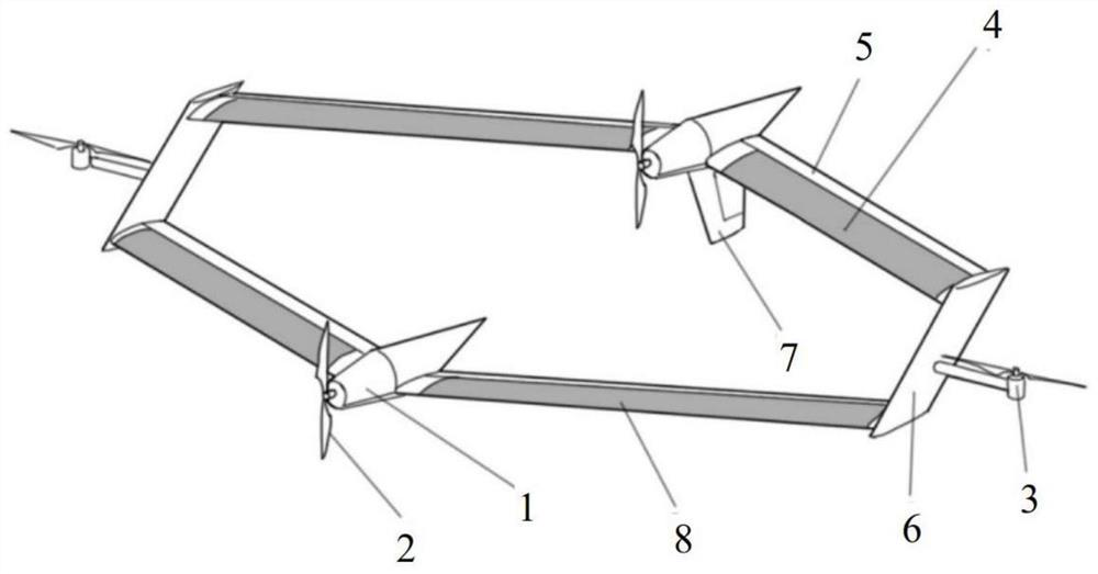 A small unmanned aerial vehicle with winged aerodynamic layout