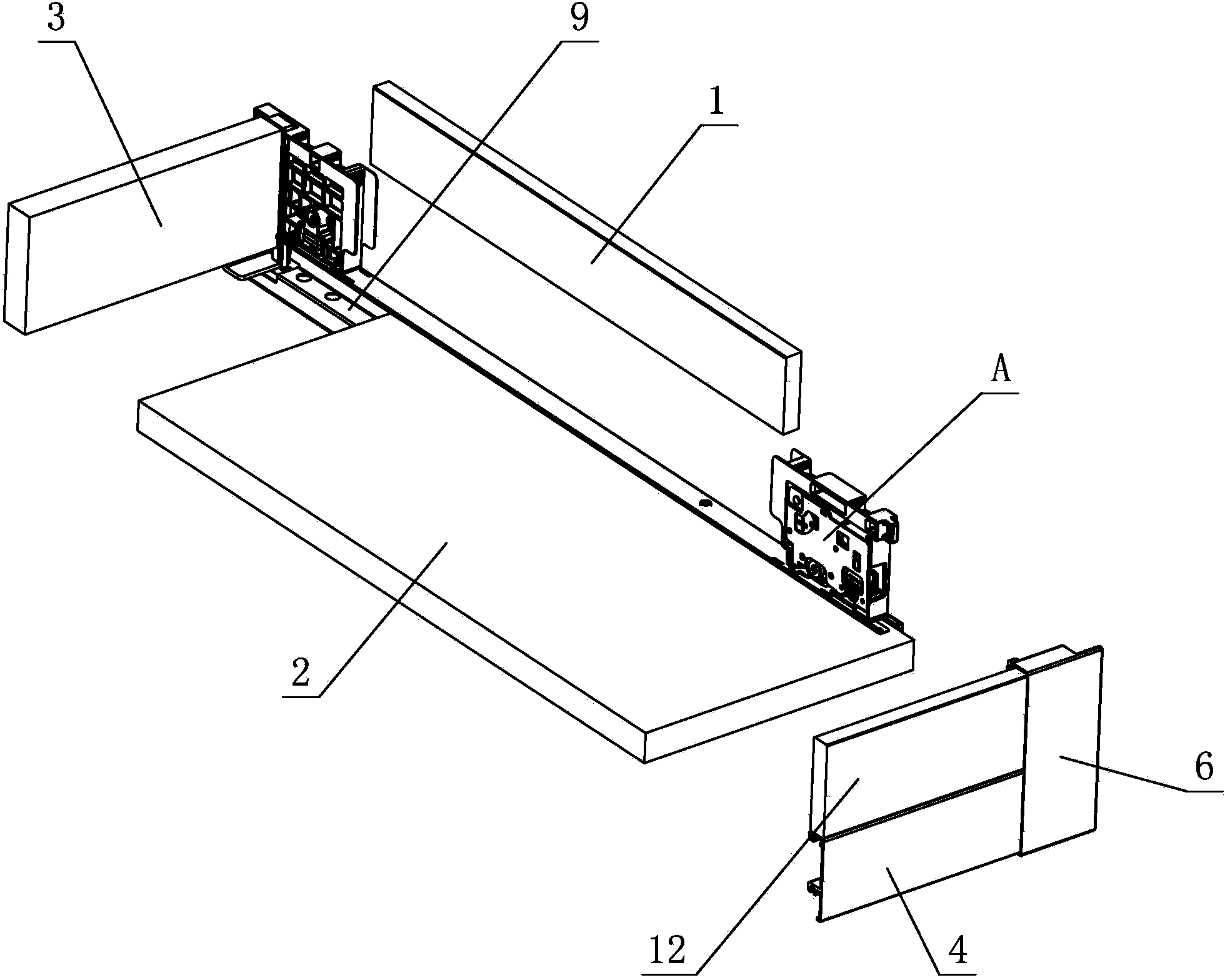 Integrated optimization structure for drawer front panel