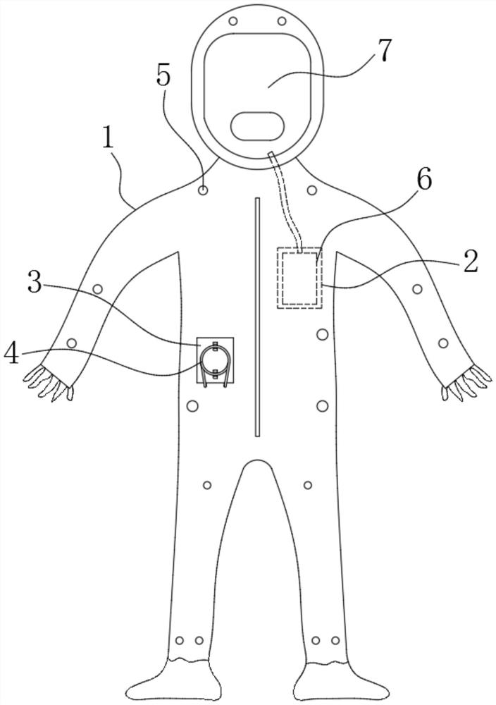Anti-epidemic air conditioning garment and guarantee system thereof