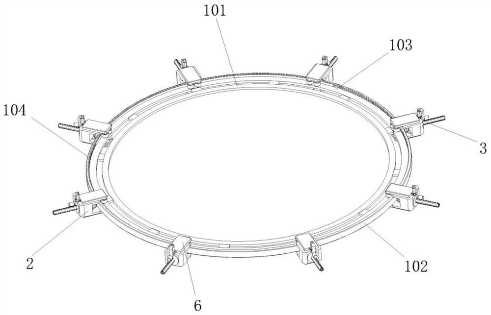 Adjustable warp creel for circular weaving machine