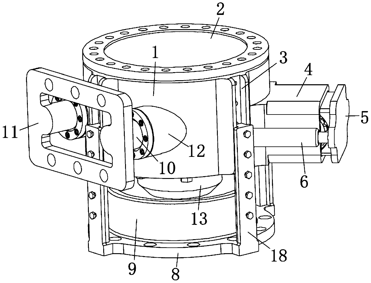 Gear type rotating driving device
