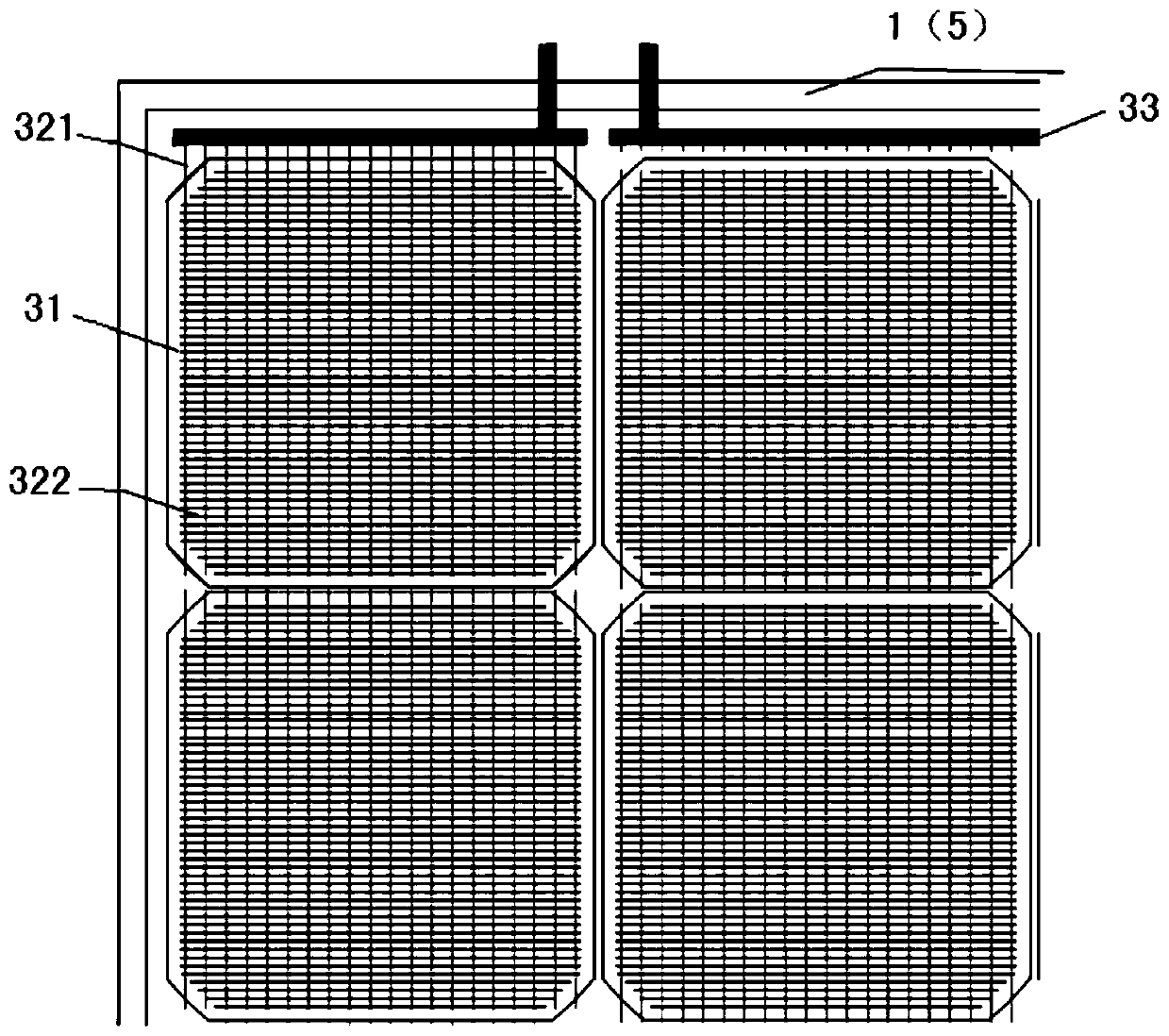 Busbar-free double-sided battery module and its manufacturing process