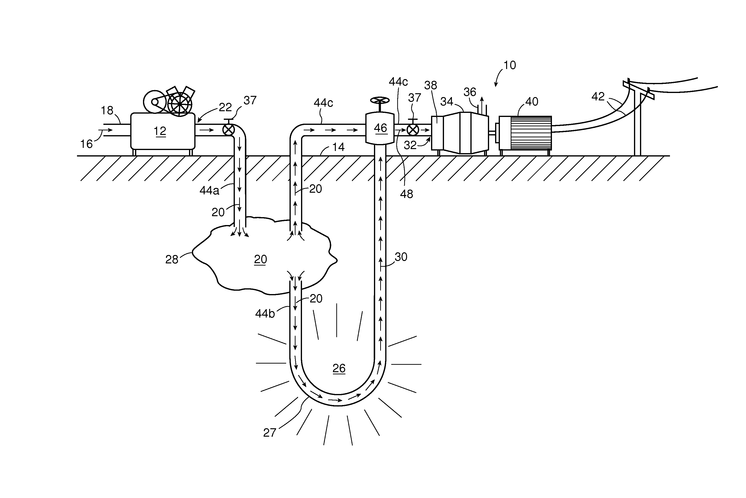 Compressed gas energy storage and release system