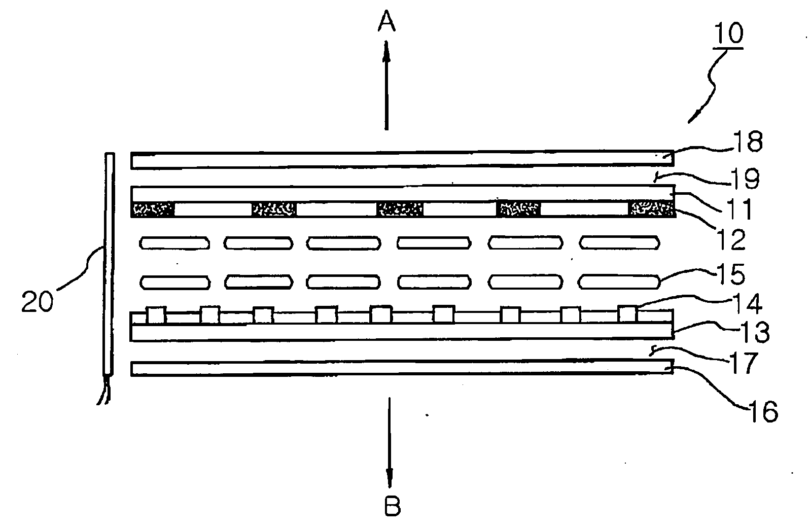 Liquid crystal display module for dual display and mobile communication terminal using the same