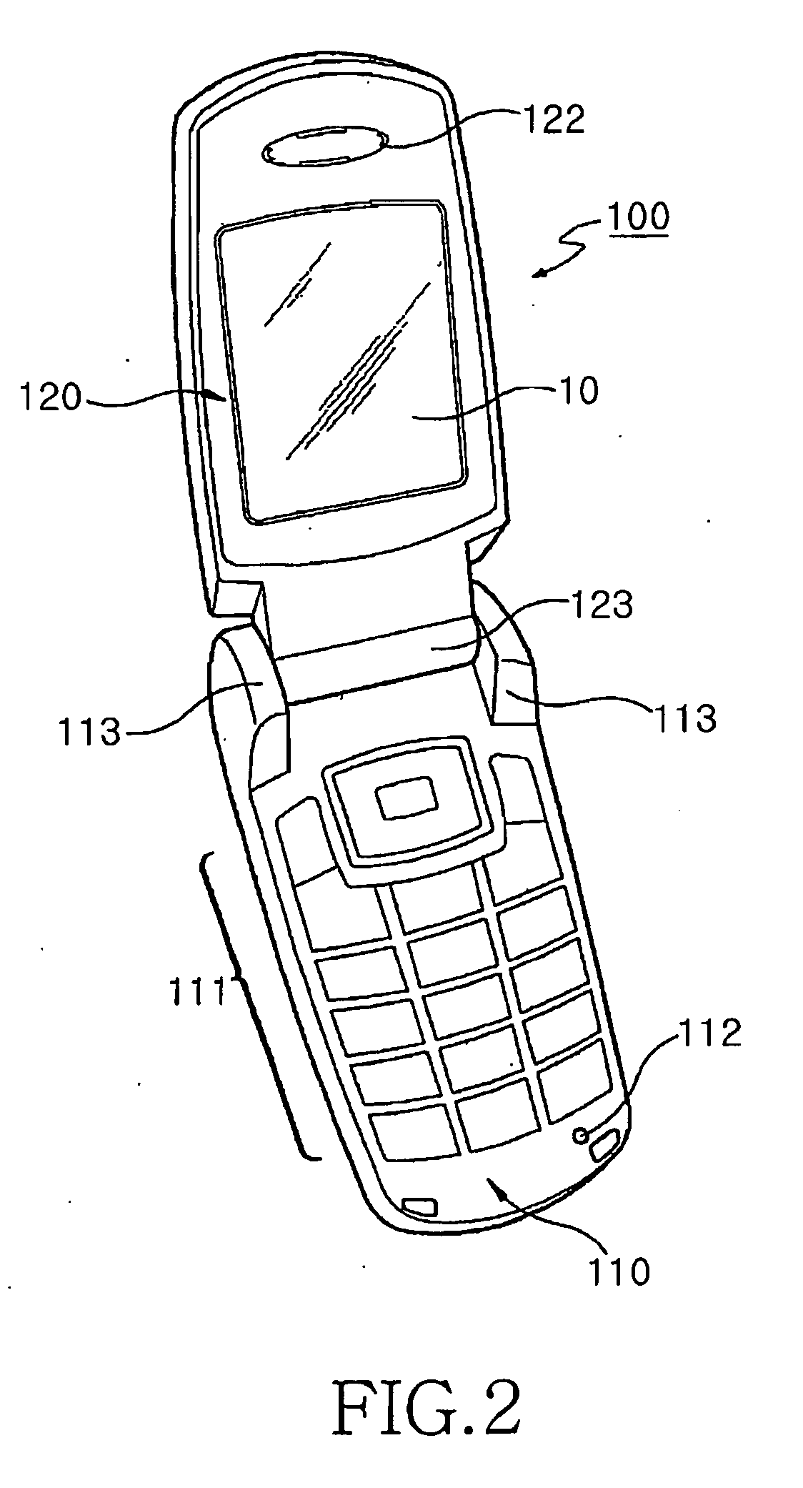 Liquid crystal display module for dual display and mobile communication terminal using the same