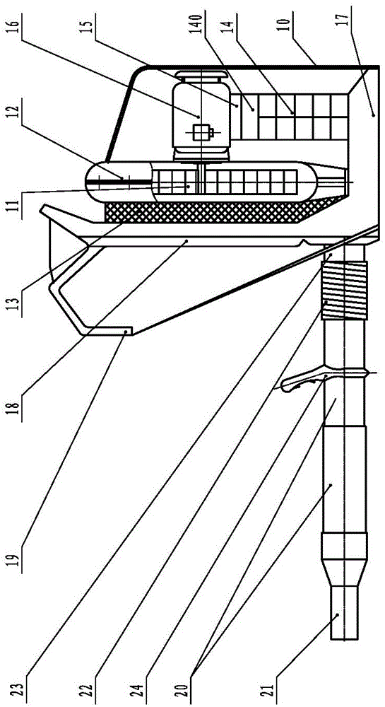 Power-driven pneumatic extinguisher