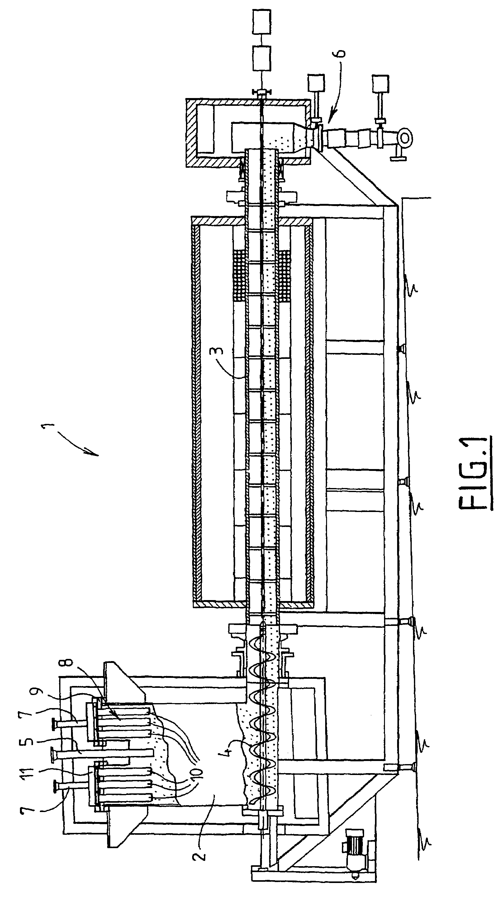 Method and device for declogging filter