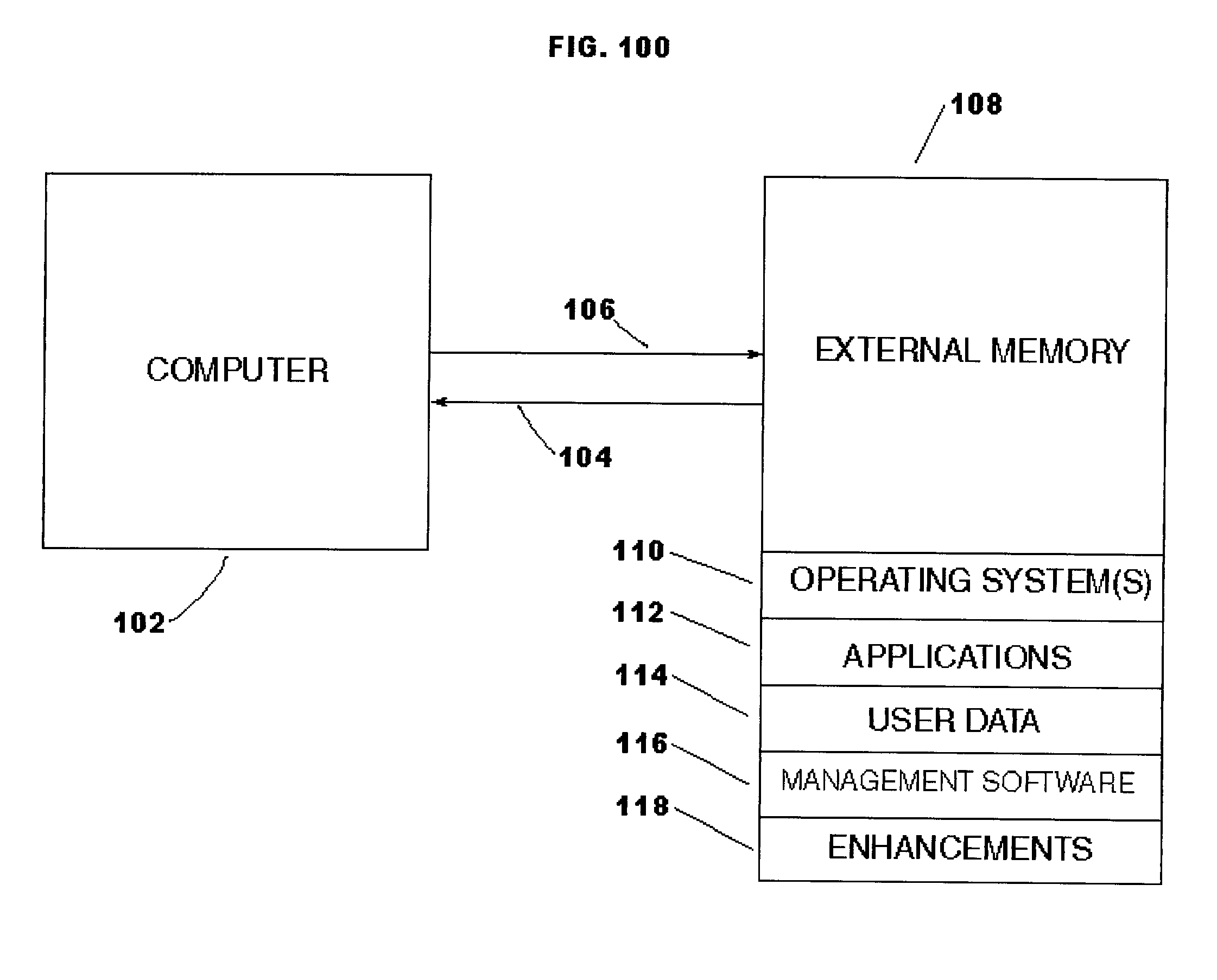 Portable memory drive retaining personalized interface on multiple host computers