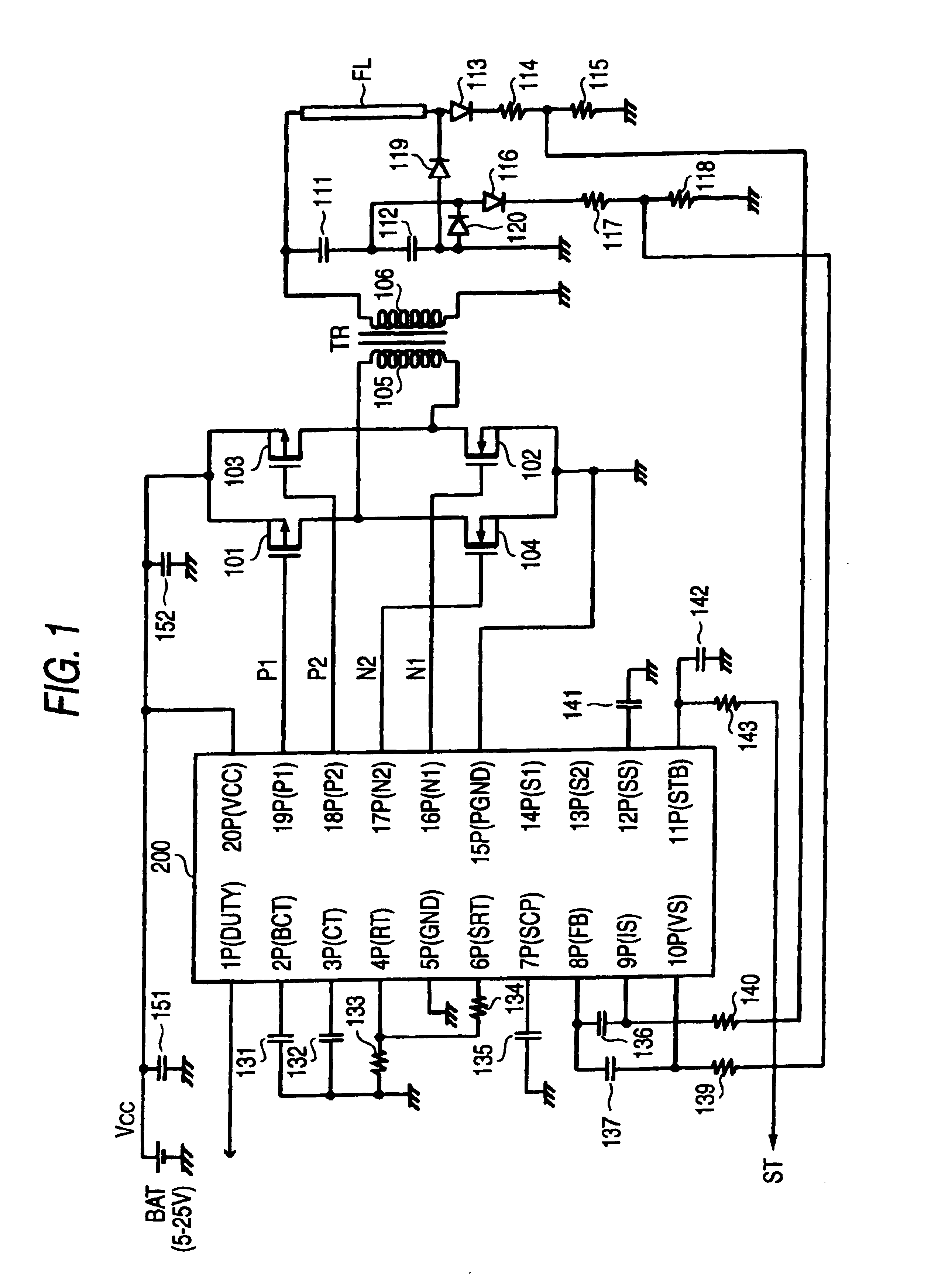 DC-AC converter and controller IC for the same