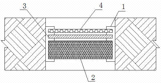 First-class returning-water quality percolating and purifying device for farmland