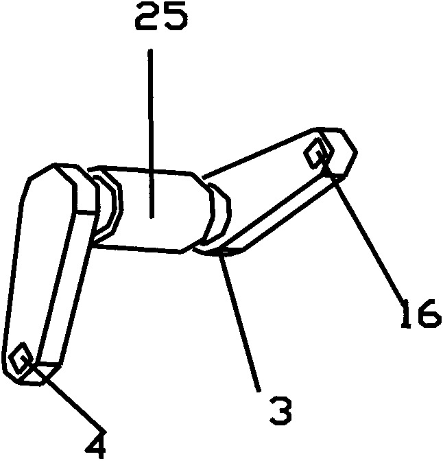 Mechanical arm with symmetrical mechanisms