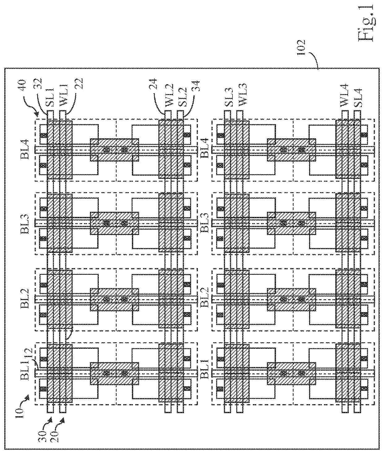 Small-area and low-voltage Anti-fuse element and array