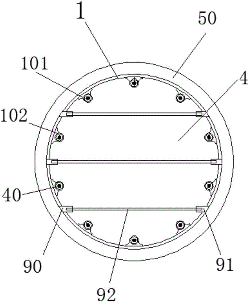 Heat treatment device for high-temperature-resistant steel tapping hole and treatment method