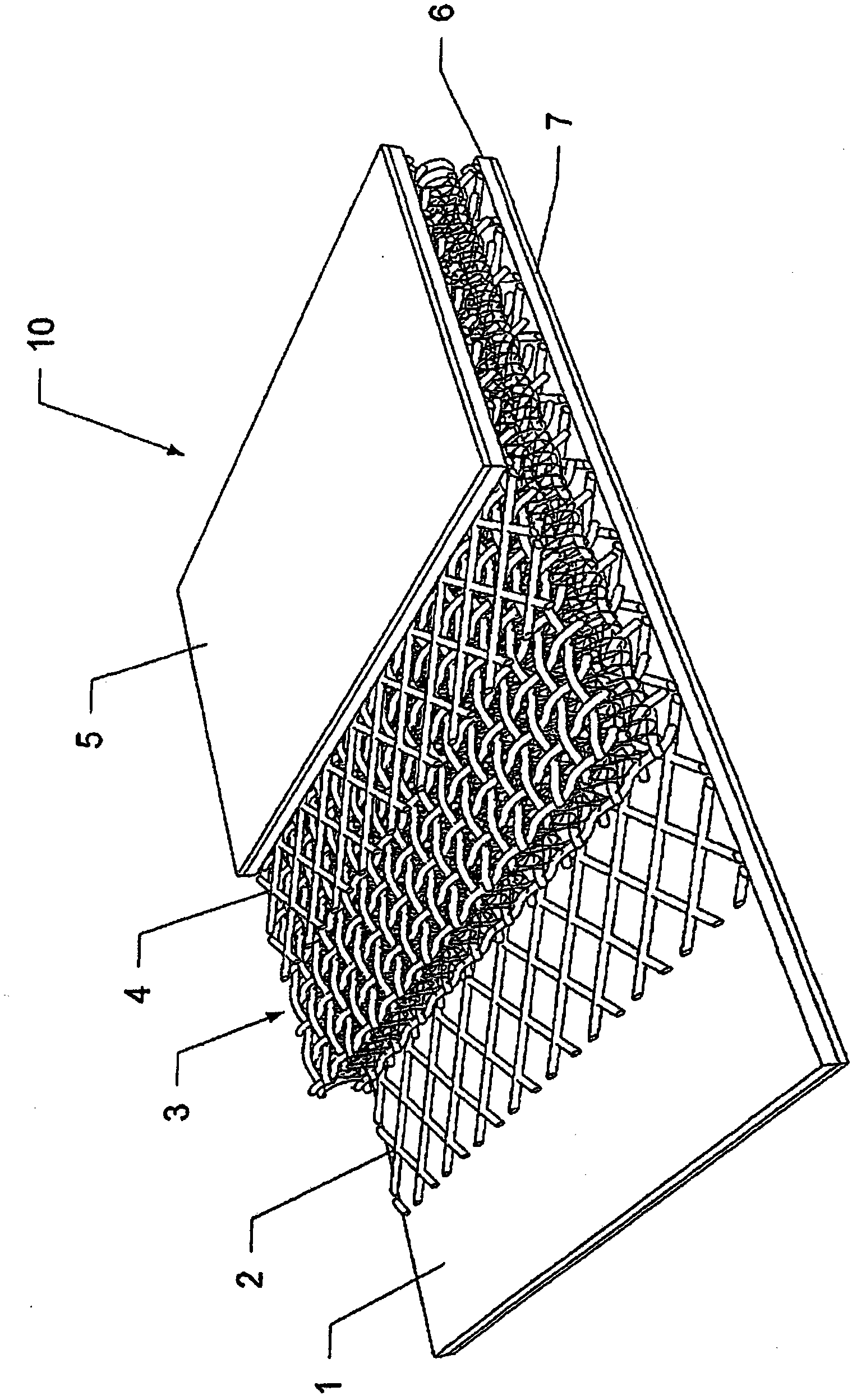 Filter compound material, method for the production thereof and flat filter elements made of the filter compound material