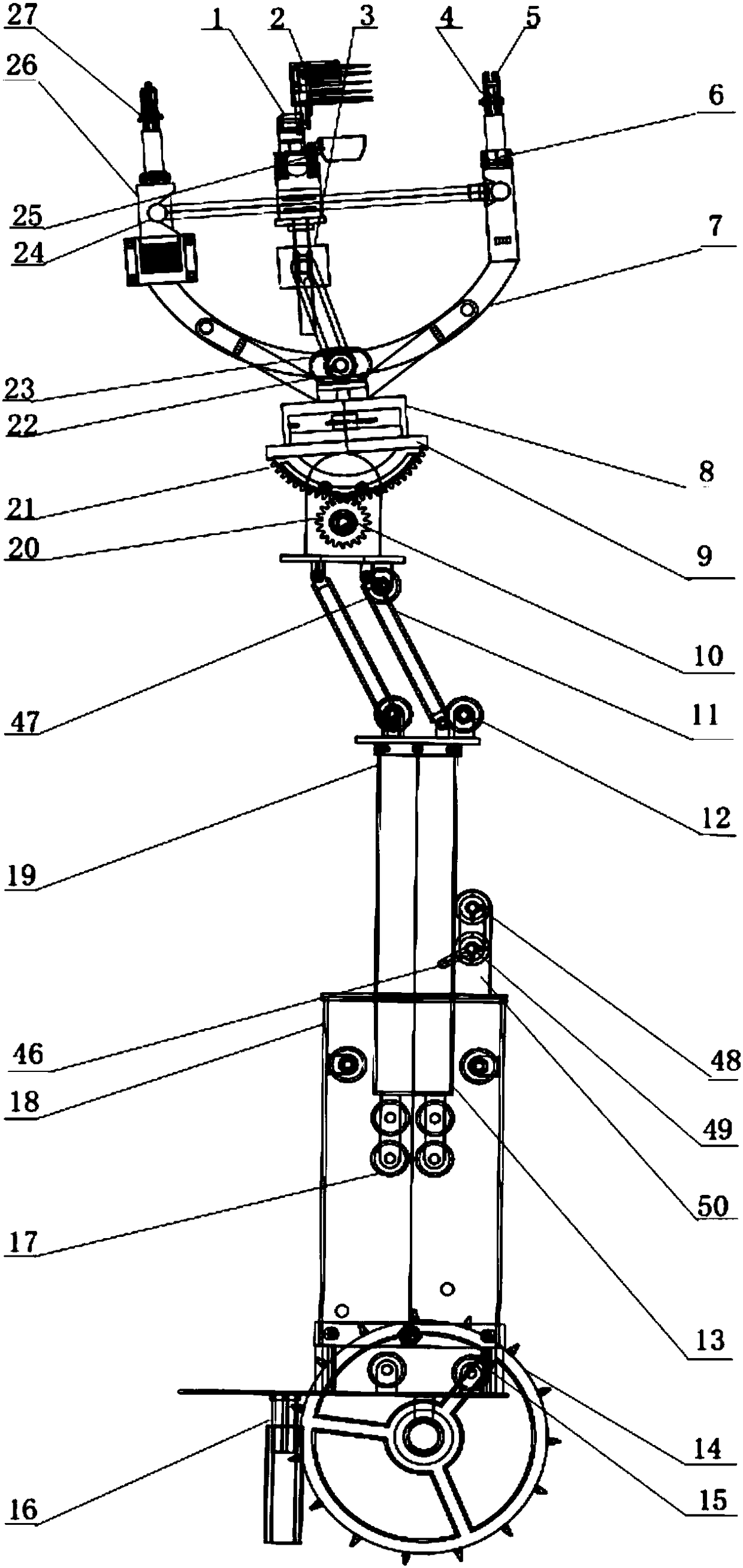 Annular double-cutter semi-automatic cherry picking machine