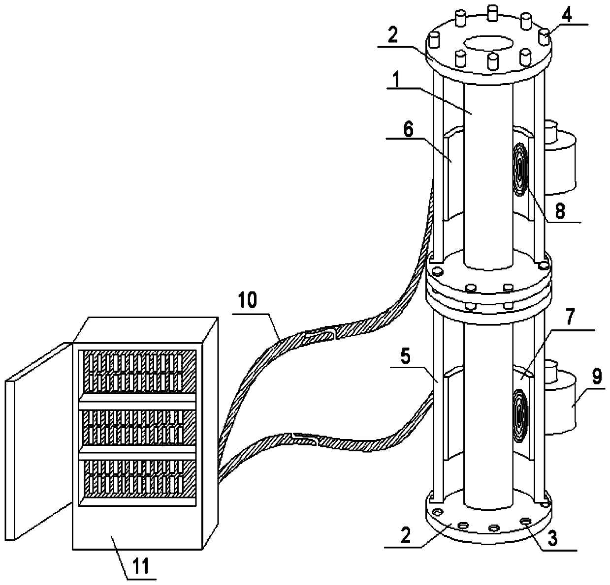 Liquefied natural gas gasification assembly device