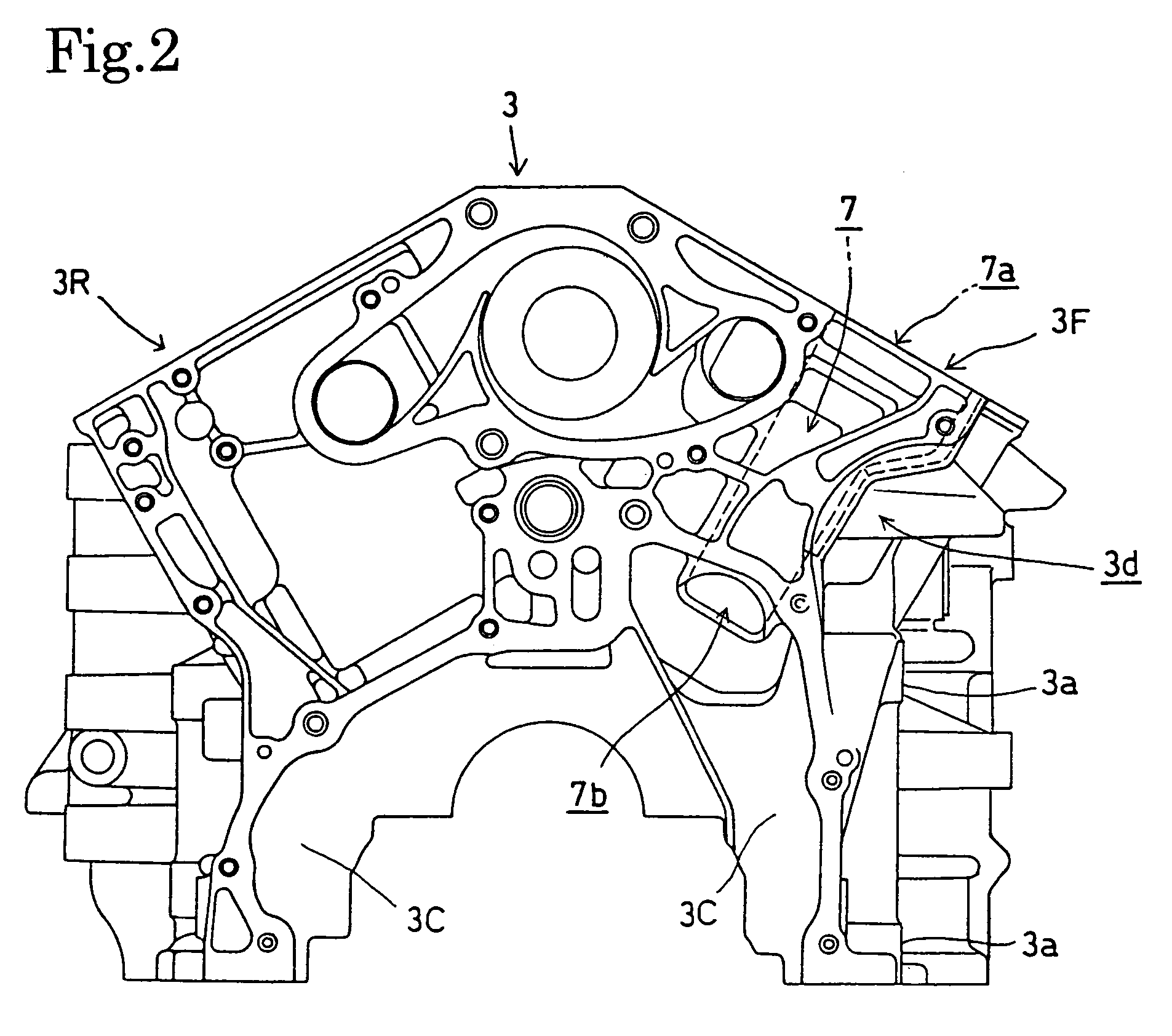 Accessory mounting structure for internal combustion engine