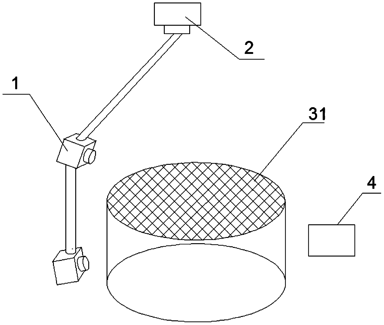 A device for 360° 3D measurement and information acquisition of objects
