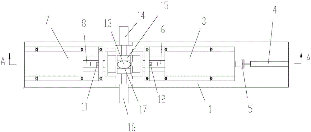 Nut shell breaking device and shell breaking method