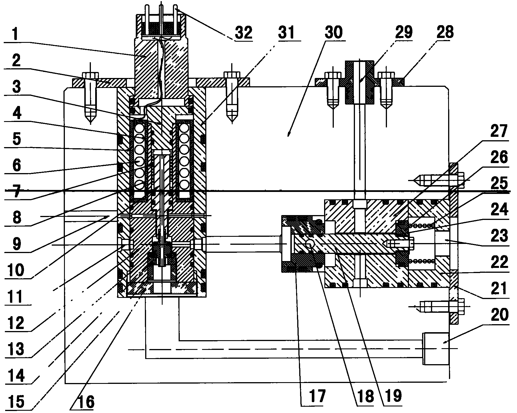 A differential deep water blowout preventer control valve