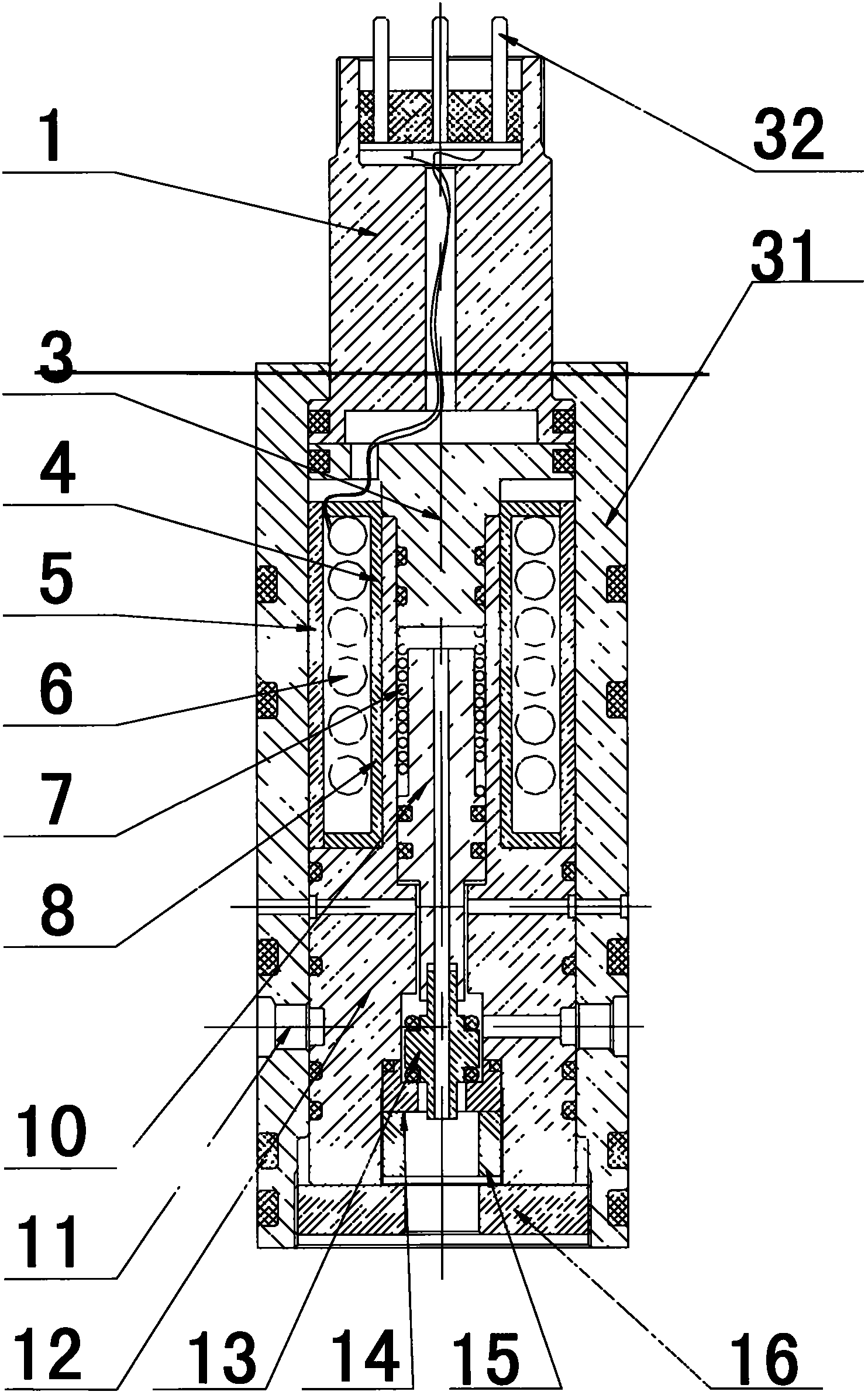 A differential deep water blowout preventer control valve