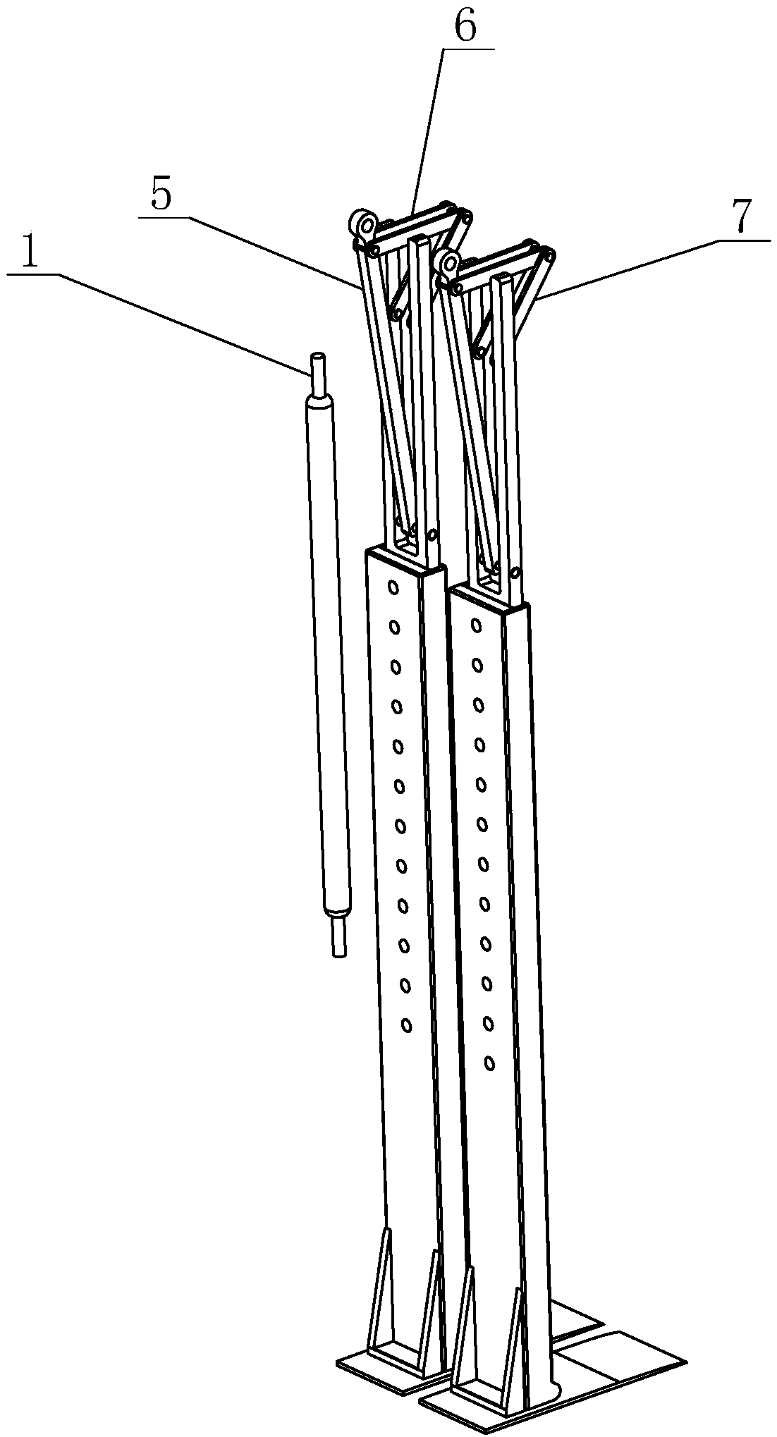 Telescopic foldable portable bar