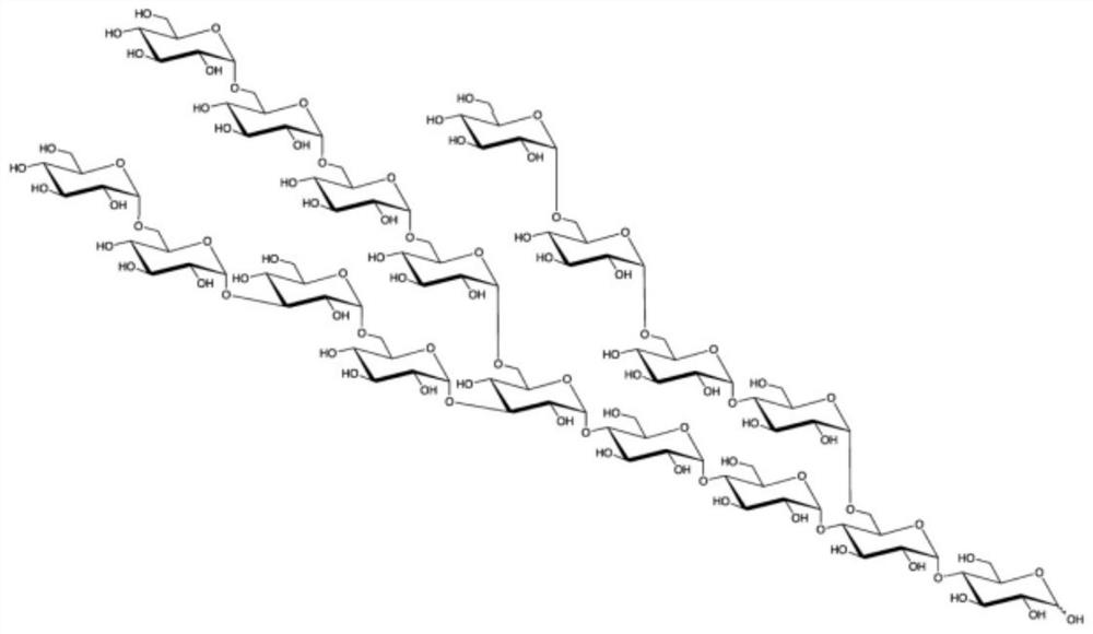 A kind of indigestible branched glucan and its processing method