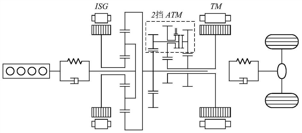 Power shunt hybrid power system mode switching control method based on state estimation