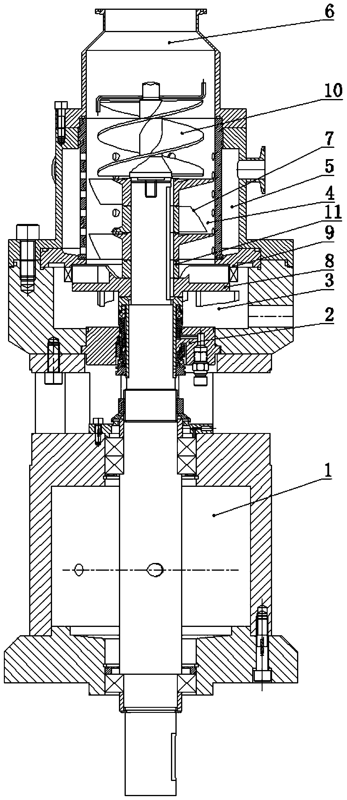 Powder liquid mixing and emulsifying machine and working method thereof