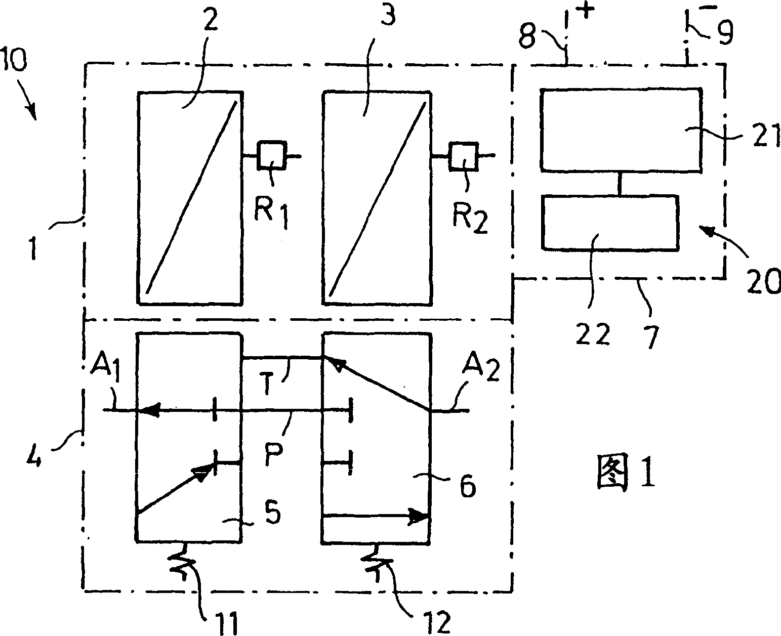 Method and device for controlling electromagnet in self-protection D.C. circuit