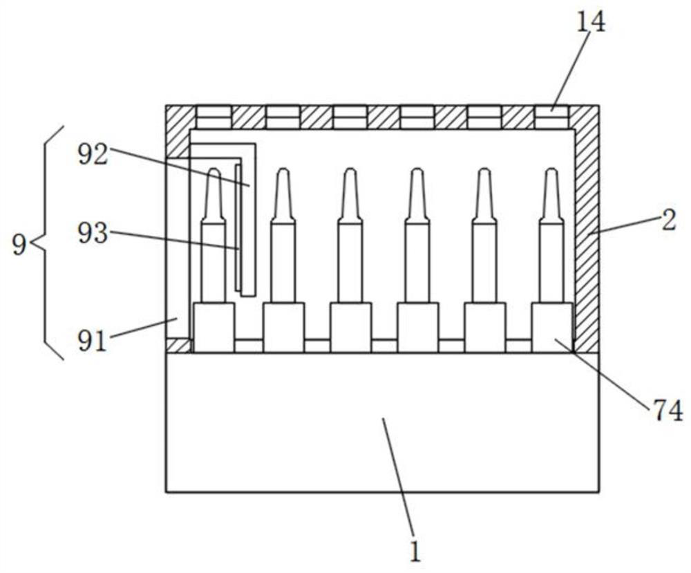 Light-proof visual self-rolling injection medicine storage box and use method