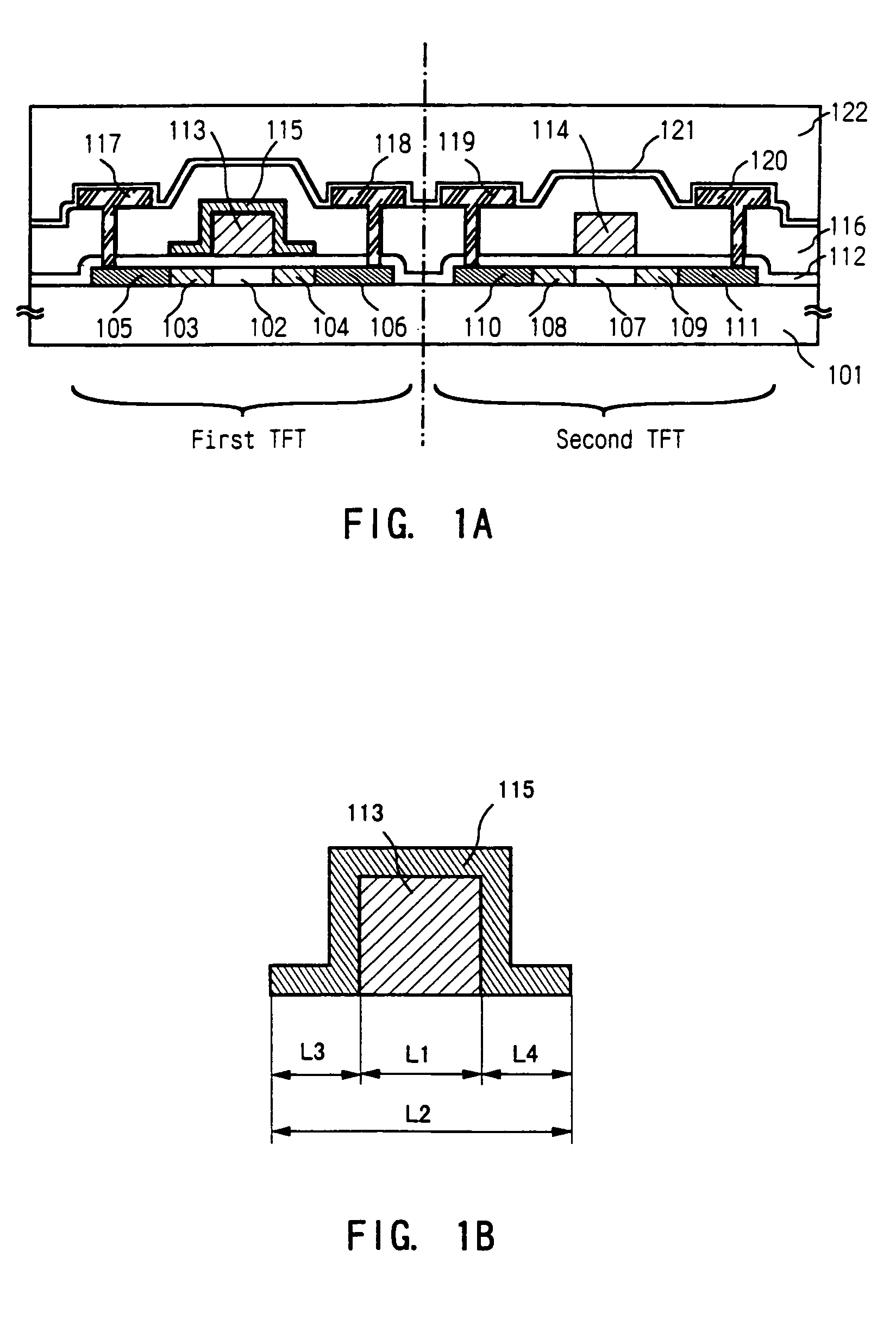 Semiconductor device including two transistors and capacitive part