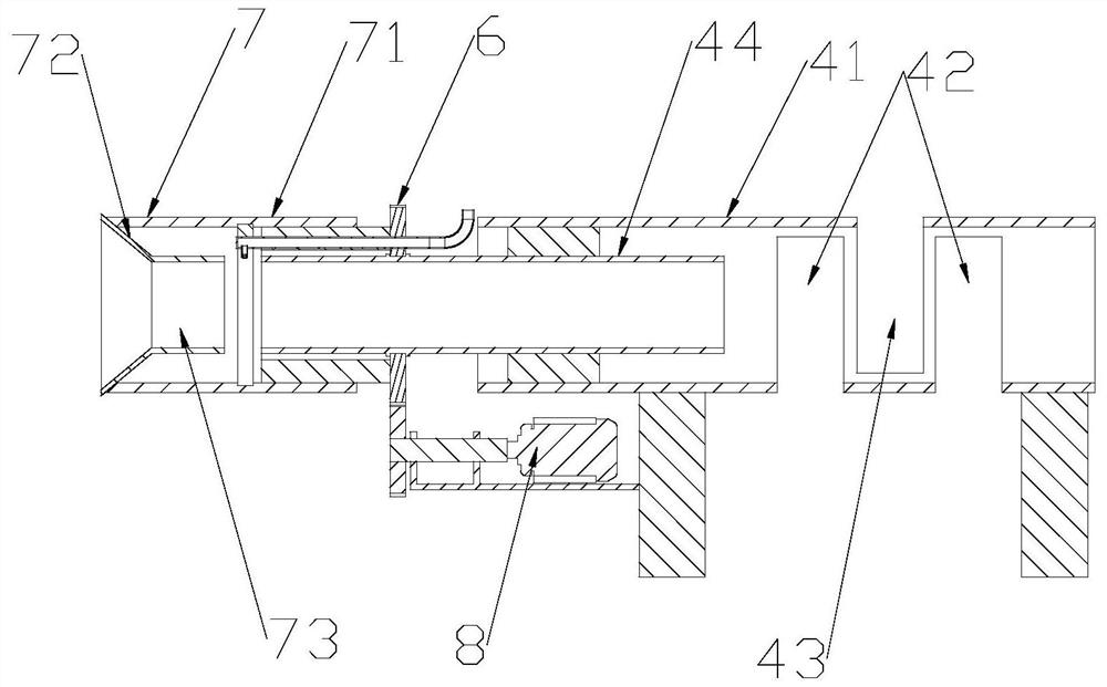 Pouring device for cast-in-place box girder of spliced wide bridge