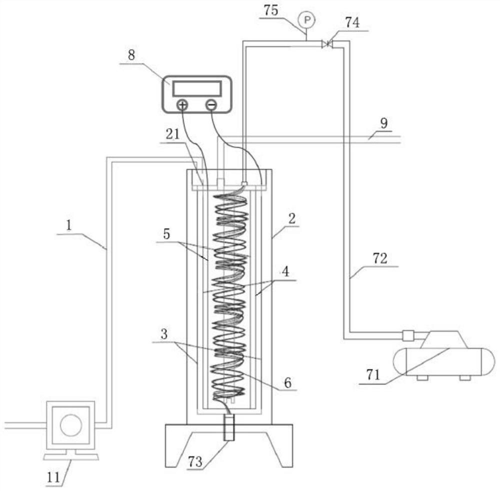 Integrated electrochemical coupled membrane aerated biofilm reactor and its application